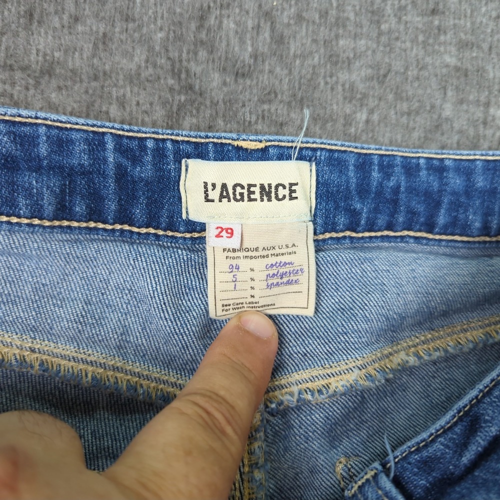 L'Agence‎ Jeans Womens 29 Blue Boot Cut Stretch Casual Western Cowgirl - Picture 9 of 15